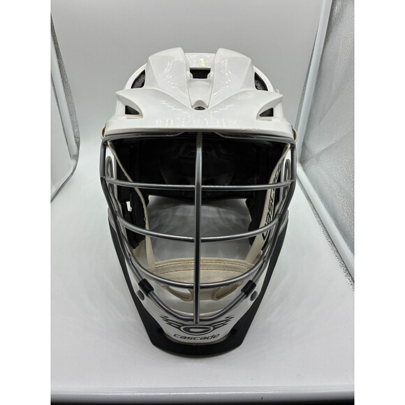 Cascade S Lacrosse Helmet with Chrome Face Mask - Small White - Picture 1 of 7